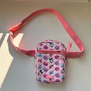 Vera Bradley Pink Minnie Mouse Crossbody Bag